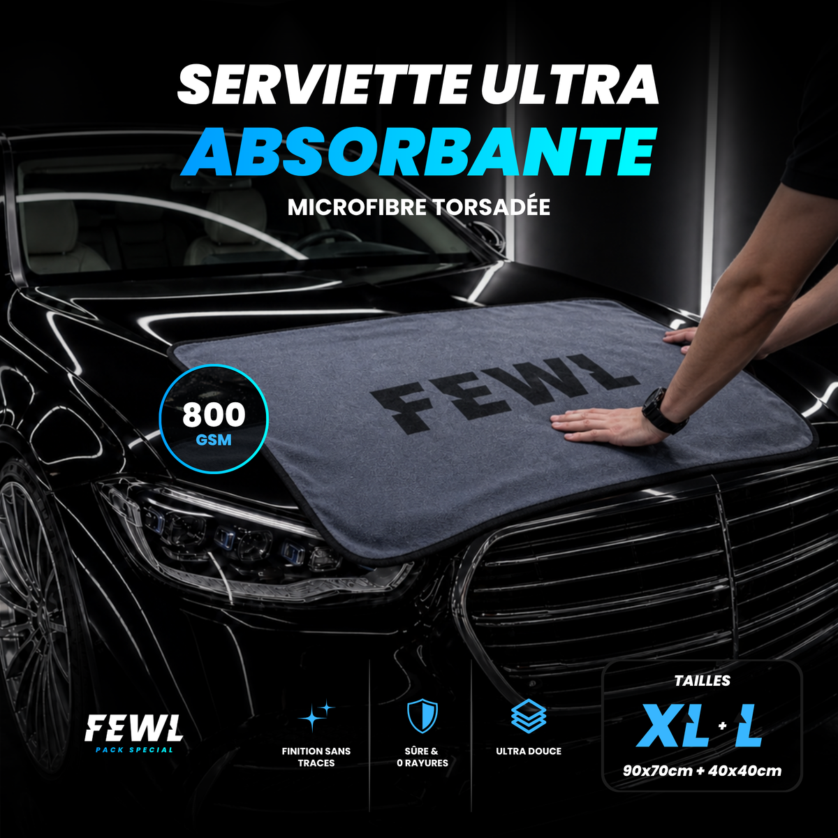 Pack - Serviette XL et L Ultra Absorbante