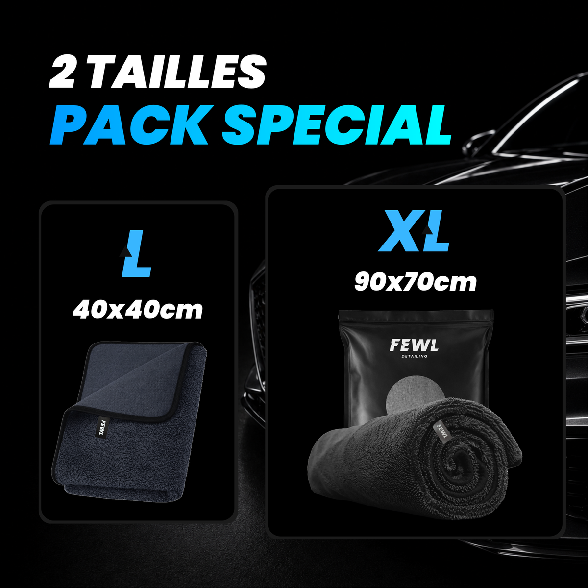 Pack - Serviette XL et L Ultra Absorbante